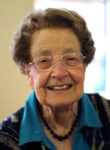 Florence Allen was honored by the Memorial Association in 1997 for 50 years of service.